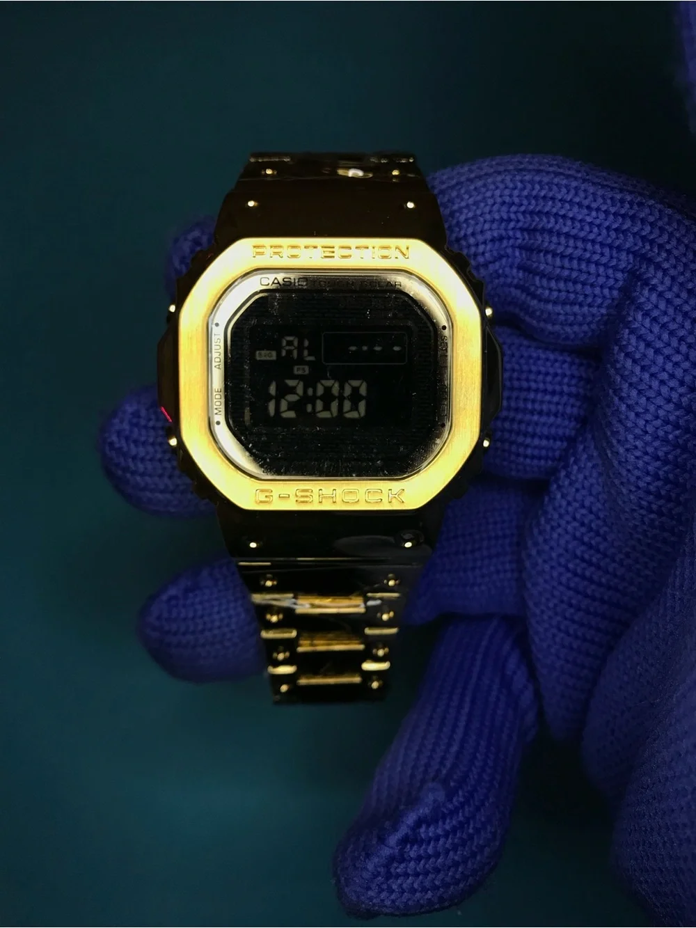 Custom G Shock Metal Gold and Black colorway